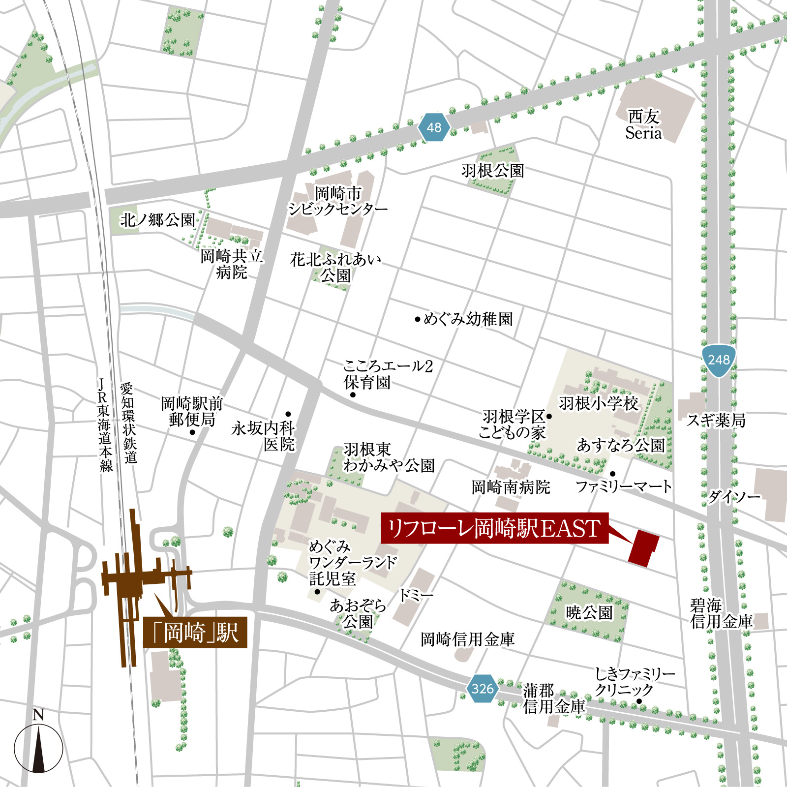 用途地域概念図 用途地域非表示